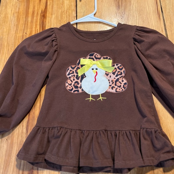 Brown Turkey Top and Leopard Pants Set - Picture 2 of 6